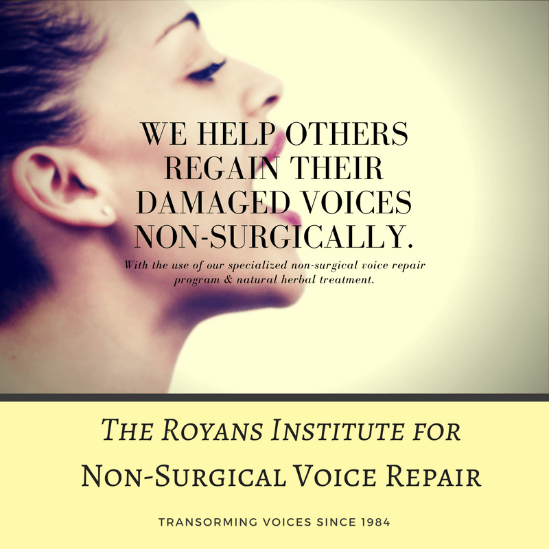 The Royans Institute for Non-Surgical Voice Repair