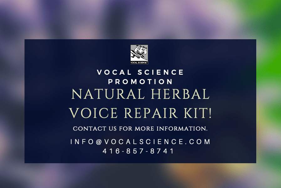 Voice Repair Herbal Kits and Free One-On-One Phone Consultations!